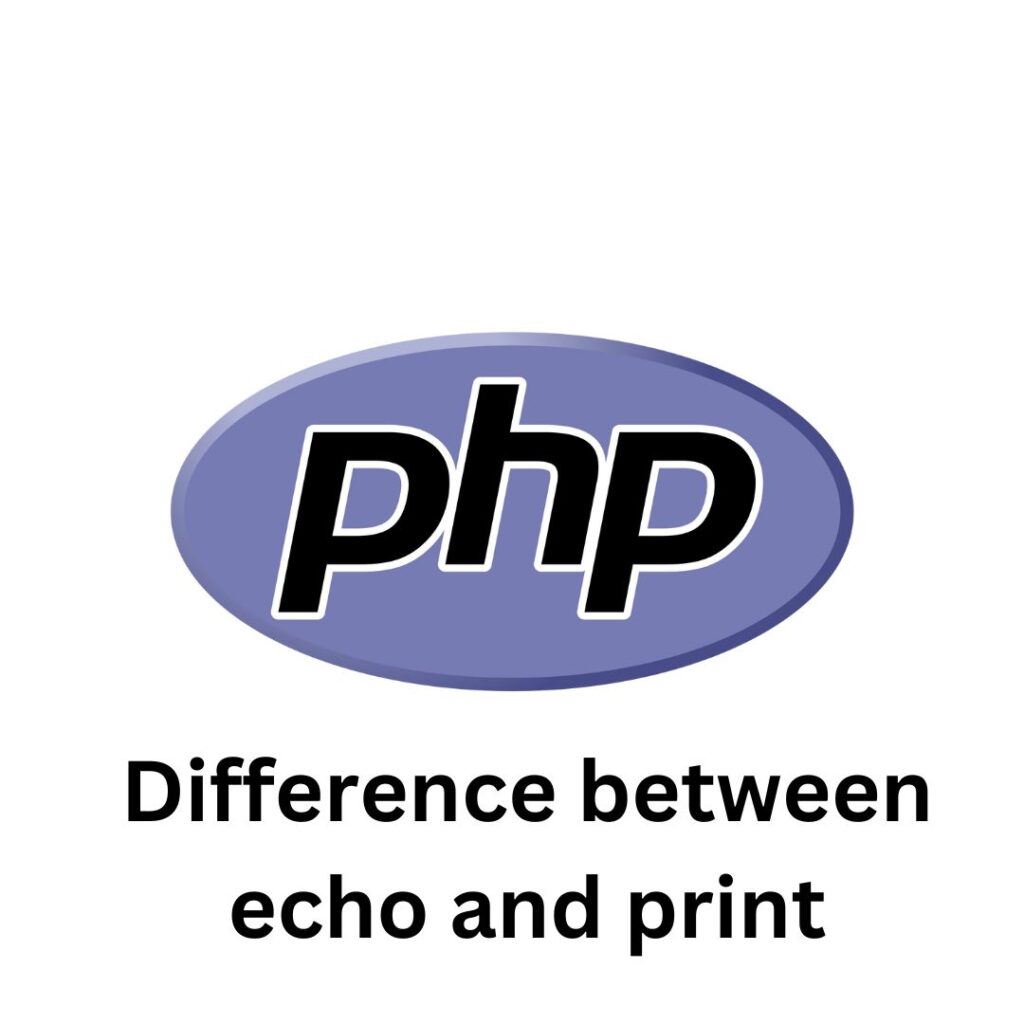 Difference between echo and print