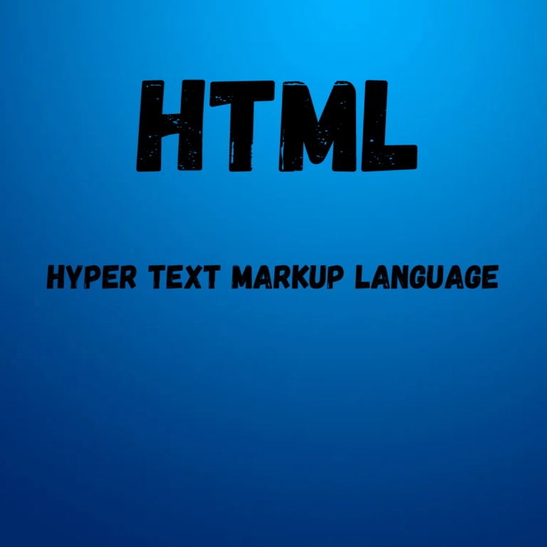 Html Hyper Text Markup Language 01 1330